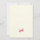 フラル・フクシア ウェディング 招待状 (裏面)