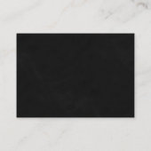 フラル ブラックとグレーの結婚式 ギフト レジストリー エンクロージャーカード (裏面)