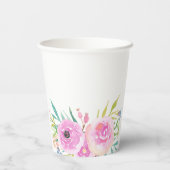 フラル ベイビー シャワー スクエア 紙コップ (裏面)