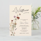 フラル ボーホー ベイビー シャワー 招待状 (スタンド正面)