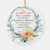 フラル マム 母のための最速の方法 セラミックオーナメント (正面)