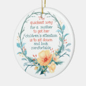 フラル マム 母のための最速の方法 セラミックオーナメント (左)