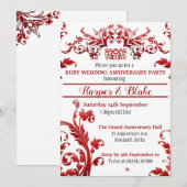 フラル ルビー 40周年 アニバーサリー 招待状 (正面/裏面)