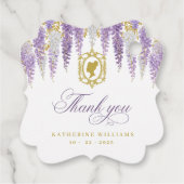 フラル ヴィンテージ ブライダル シャワー フェイバータグ (裏面)