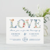 フラル LOVE ウェディング 招待状 (スタンド正面)