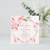 フラワエレガントレス桜ブライダルシャワー招待 セーブザデート (スタンド正面)