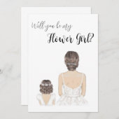 フラワガールにお願いします 招待状 (正面/裏面)