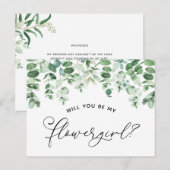 フラワガールにお願いするプロポーズカード 案内ポストカード (正面/裏面)