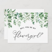 フラワガールにお願いカード 案内ポストカード (正面/裏面)