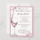 "フラワルトースト", ダスティローズのブライダルシャワー 招待状 (正面)