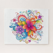 フラワーおもしろいジグソーパズル ジグソーパズル (横)
