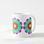 フラワーおもしろいパワー開花I コーヒーマグカップ (正面右)