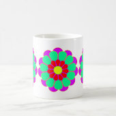 フラワーおもしろいパワー開花I コーヒーマグカップ (中央)