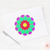 フラワーおもしろいパワー開花I ラウンドシール (封筒)