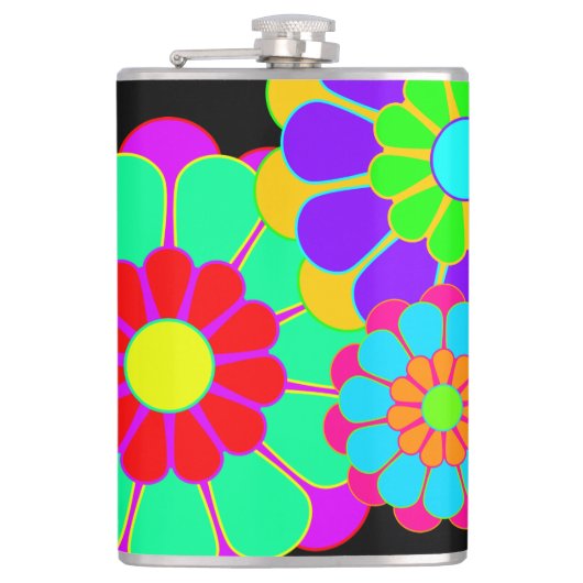 フラワーおもしろいパワー開花I II III +あなたのアイディア フラスク (正面)