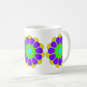 フラワーおもしろいパワー開花II コーヒーマグカップ (正面右)