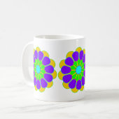 フラワーおもしろいパワー開花II コーヒーマグカップ (正面左)