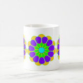 フラワーおもしろいパワー開花II コーヒーマグカップ (中央)