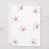 フラワーお洒落ボヘミアン結婚式招待状 招待状 (裏面)