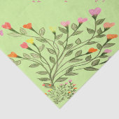 フラワーかわいらしハートツリーティッシュペーパー 薄葉紙 (詳細)