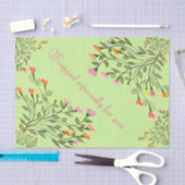 フラワーかわいらしハートツリーティッシュペーパー 薄葉紙 (クラフト)