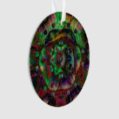 フラワーかわいらしバースト抽象芸術 オーナメント (正面)