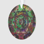 フラワーかわいらしバースト抽象芸術 オーナメント (正面)