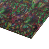 フラワーかわいらしバースト抽象芸術 カッティングボード (角)