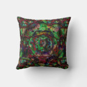 フラワーかわいらしバースト抽象芸術 クッション (裏面)