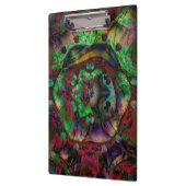 フラワーかわいらしバースト抽象芸術 クリップボード (左)