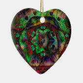 フラワーかわいらしバースト抽象芸術 セラミックオーナメント (右)