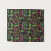 フラワーかわいらしバースト抽象芸術 タペストリー (正面(横))