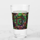 フラワーかわいらしバースト抽象芸術 タンブラーグラス (裏面)