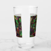 フラワーかわいらしバースト抽象芸術 タンブラーグラス (左)