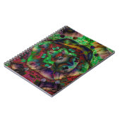 フラワーかわいらしバースト抽象芸術 ノートブック (左側)