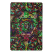 フラワーかわいらしバースト抽象芸術 ミニクリップボード (裏面)