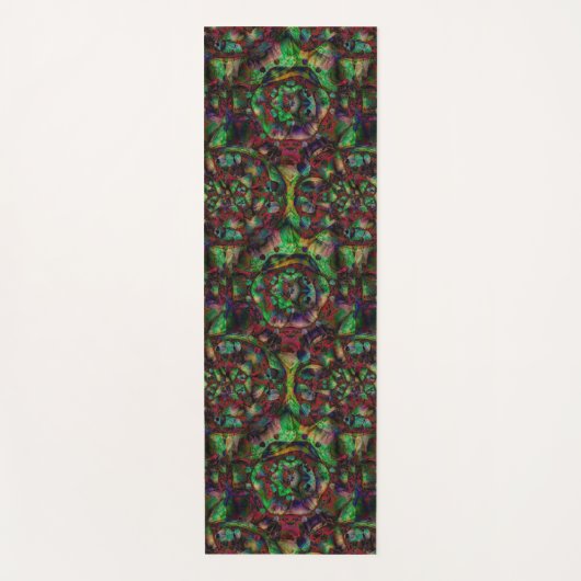 フラワーかわいらしバースト抽象芸術 ヨガマット (正面)