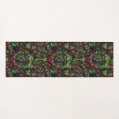 フラワーかわいらしバースト抽象芸術 ヨガマット (正面(横))