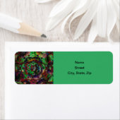 フラワーかわいらしバースト抽象芸術 ラベル (インサイチュ)