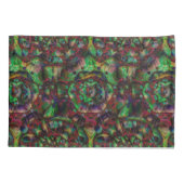 フラワーかわいらしバースト抽象芸術 枕カバー (裏面)