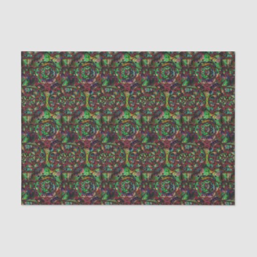 フラワーかわいらしバースト抽象芸術 薄葉紙 (正面)