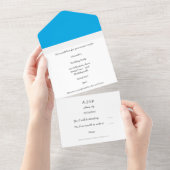 フラワーかわいらしリースオールインワン誕生日招待状 オールインワン招待状 (貼ってはがせる)