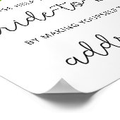 フラワーが忙しい花嫁を支援する住所ポスター ポスター (角)