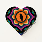 フラワーとカラスのノート ノートブック (裏面)