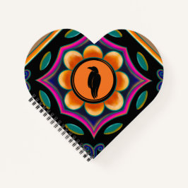 フラワーとカラスのノート ノートブック