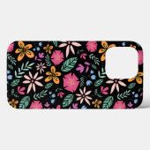 フラワーとゴージャスなシームレス パターン ナチュラル Case-Mate iPhoneケース (裏面 (横))