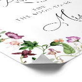 フラワーのキスがいくつ？ - ブライダルシャワーパーティゲーム ポスター (角)