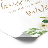 フラワーのキスの数を当てて! ブライダルシャワーゲーム ポスター (角)