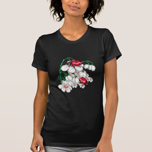 フラワーのラディバグ Tシャツ (正面)