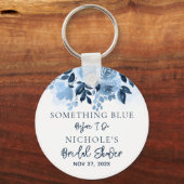 フラワーの何かブルー・ビフォー・アイ・ドゥ・ブライダルシャワー キーホルダー (裏面)